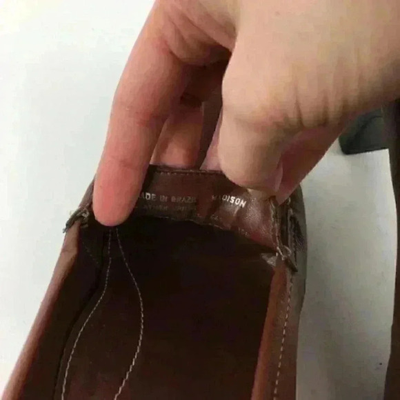 Hush Puppies Heels Sz 10 N Madison Leather Oxfords - Picture 8 of 9